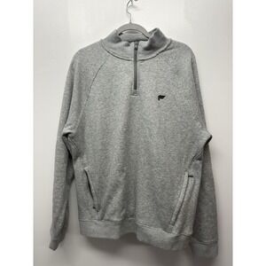 Fabletics Sweatshirt‎ Large Men's Gray Quarter Zip Go To Outdoor Pullover  #46